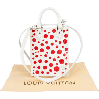 Louis Vuitton Epi Leather x Yayoi Kusama Petit Sac Plat Crossbody Handbag