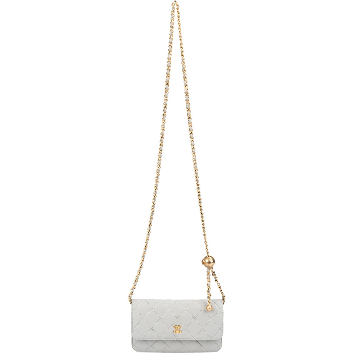Chanel Quilted Lambskin Mini Adjustable Wallet On Chain Crossbody Bag