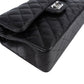 Chanel Quilted Caviar Leather Palladium Small Double Flap Shoulder Bag
