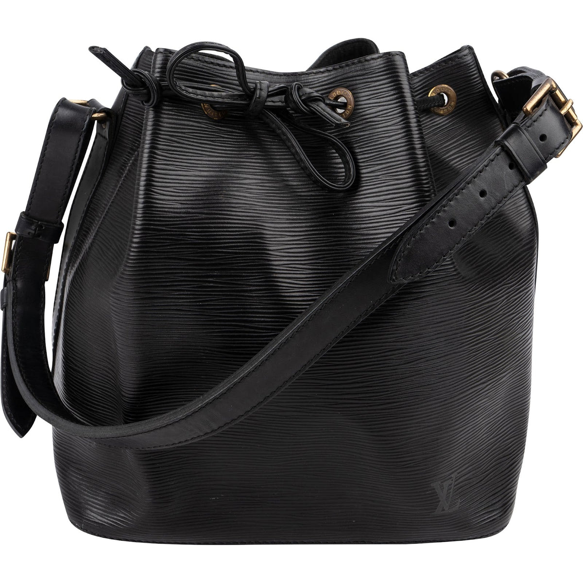 Louis Vuitton Noir Epi Leather Sac Noé Petit Shoulder Bag