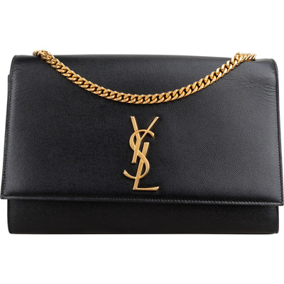 Saint Laurent Grain De Poudre Leather Kate Crossbody Bag