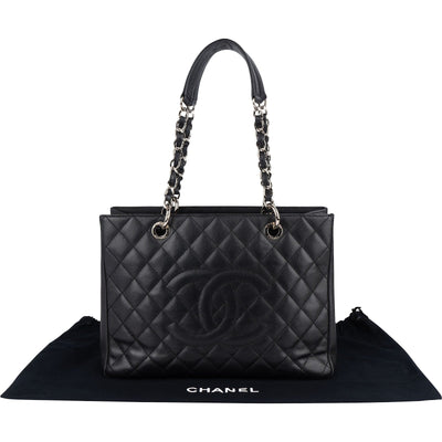 Chanel Quilted Caviar Leather Grand Shopping CC Handbag