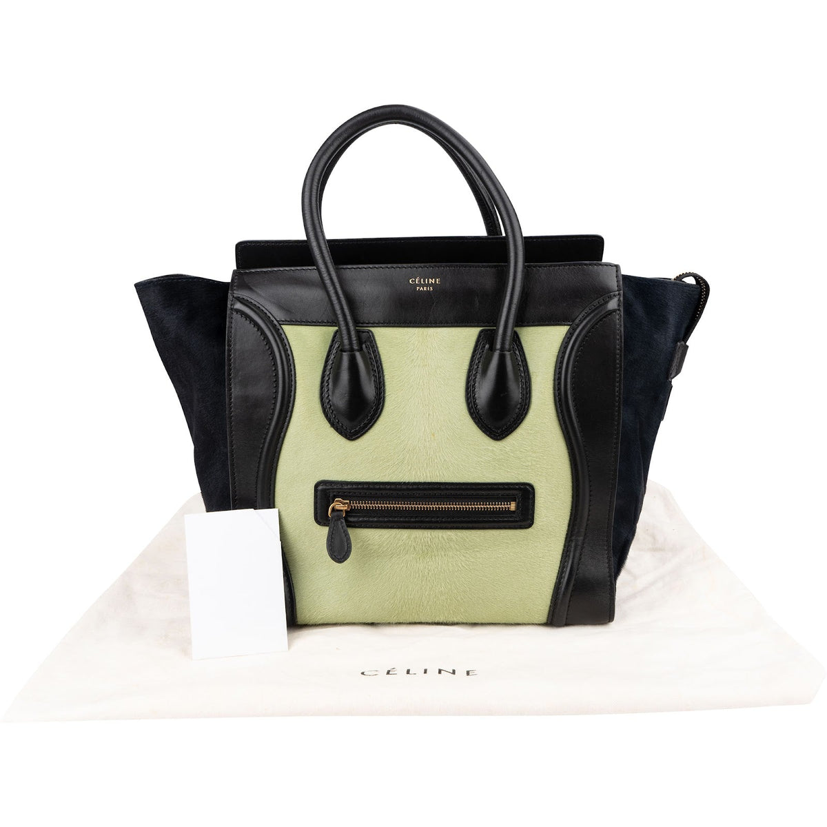 Céline Luggage aus Kalbsfell und Leder – Ansicht 2