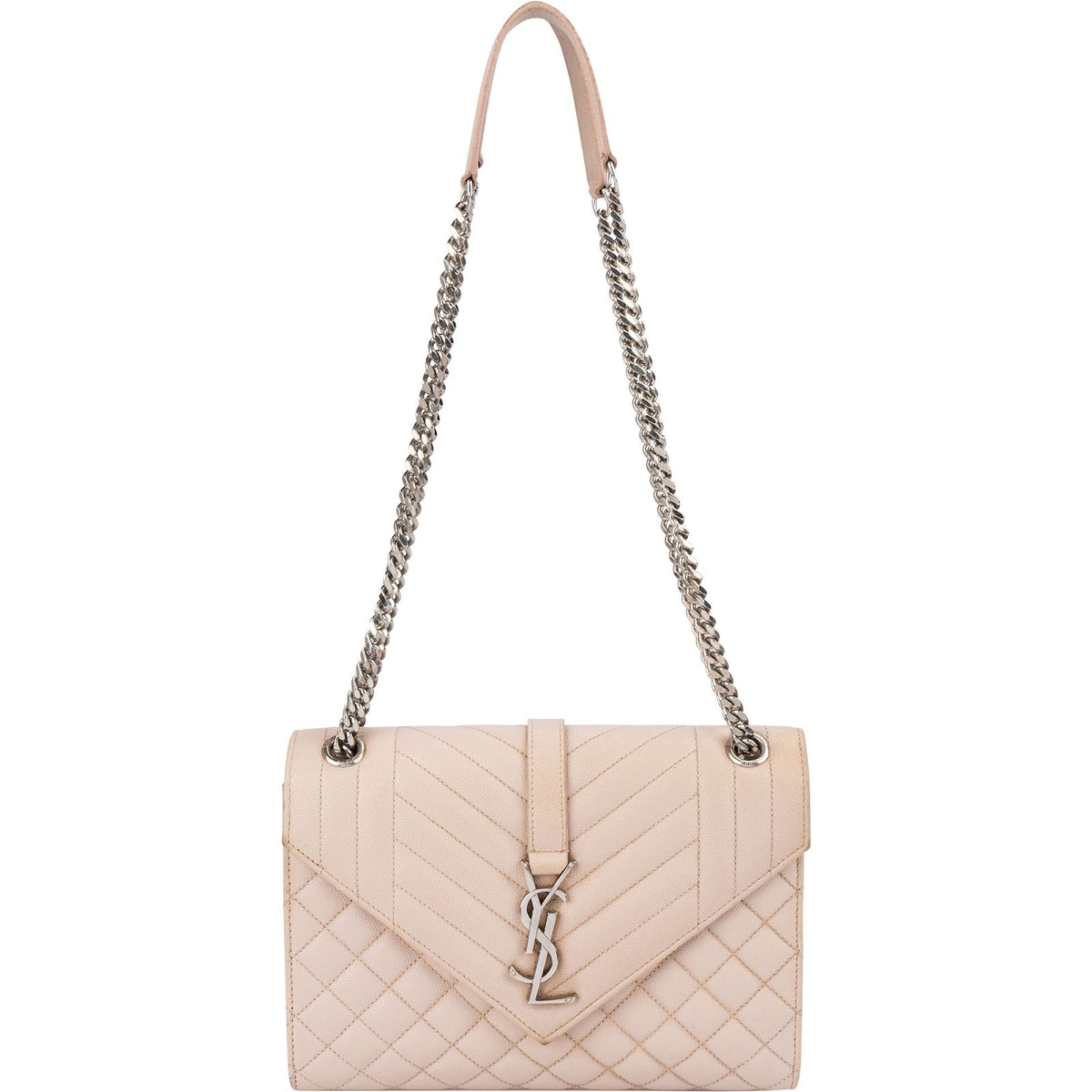 Yves Saint Laurent Grain De Poudre Matelassé Medium Envelope Crossbody Bag