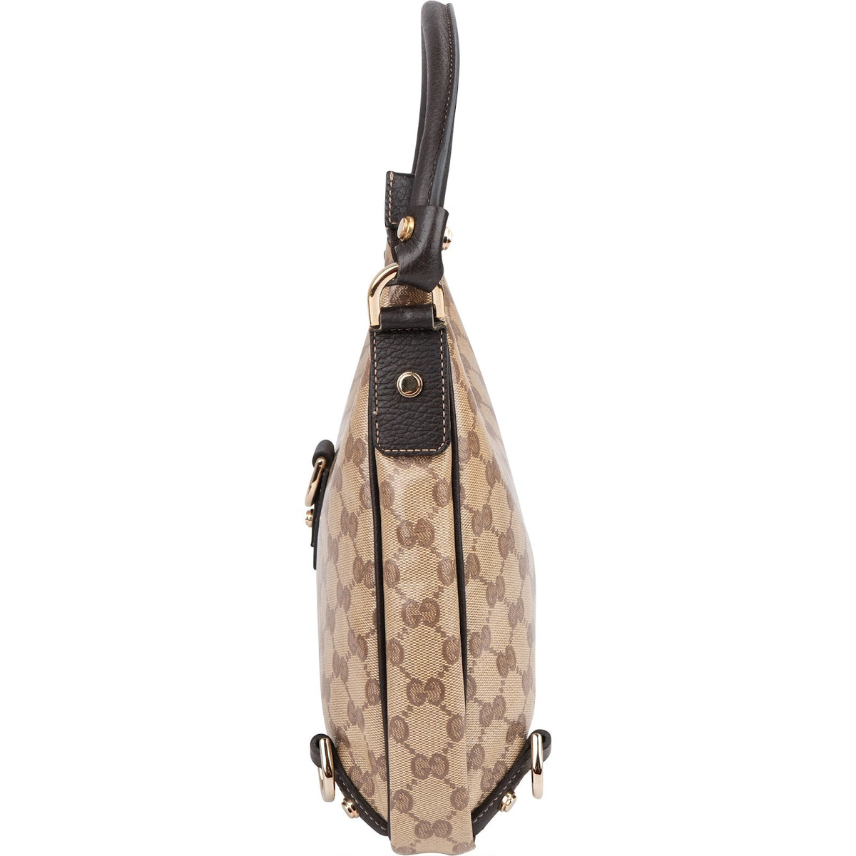 Gucci Monogram Crystal GG Abbey D-Ring Shoulder Bag