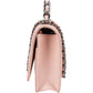 Chanel Pink Quilted Lambskin Crystal Top Handle Wallet On Chain Crossbody Bag