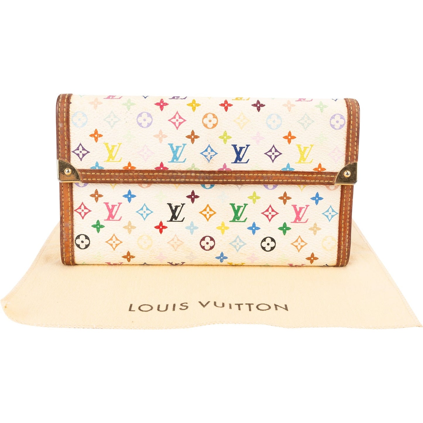Louis Vuitton Murakami Multicolor Porte-Trésor International Wallet