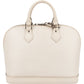 Louis Vuitton White Epi Leather Alma PM Handbag