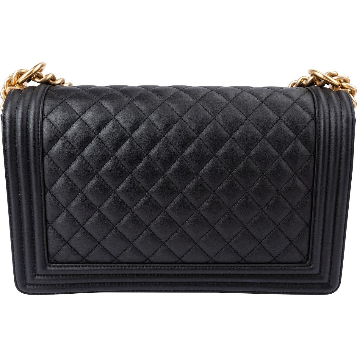 Chanel Quilted Lambskin New Medium Boy Single Flap Crossbody Bag