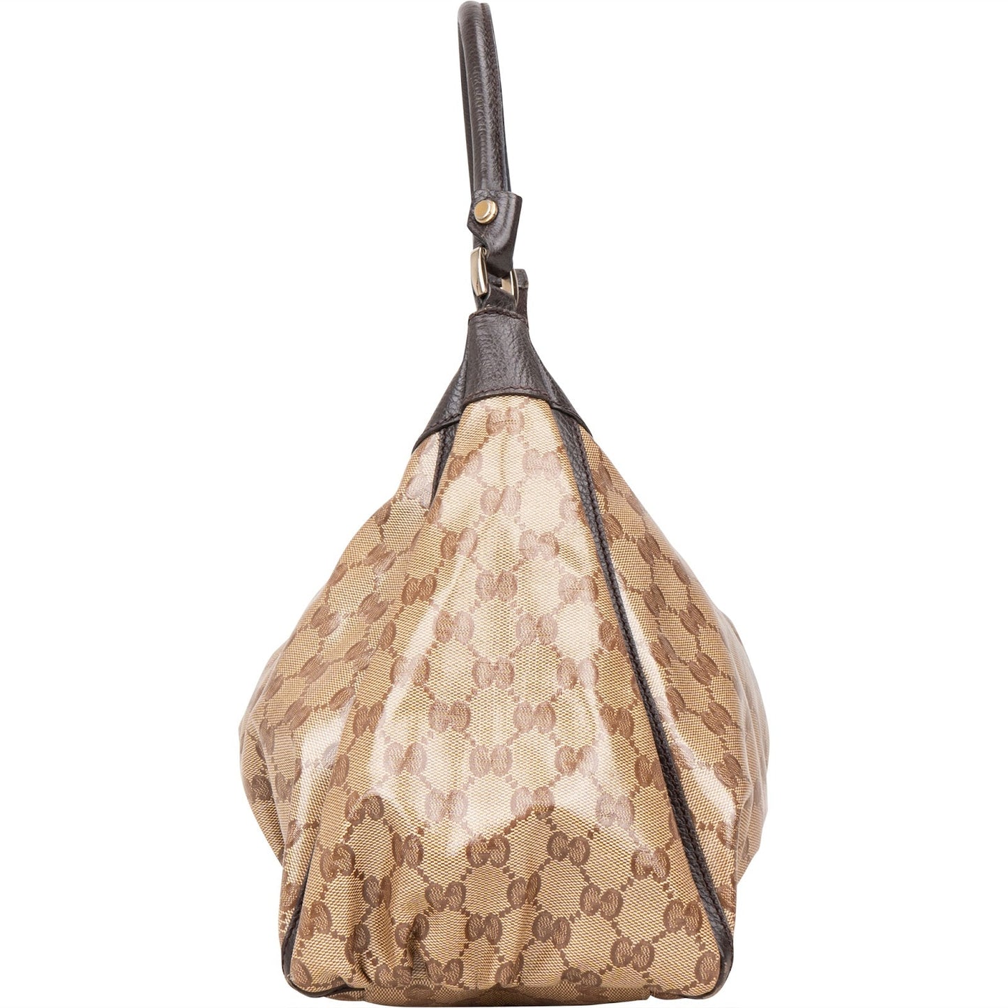 Gucci Monogram GG Patent Canvas Abbey Hobo Shoulder Bag