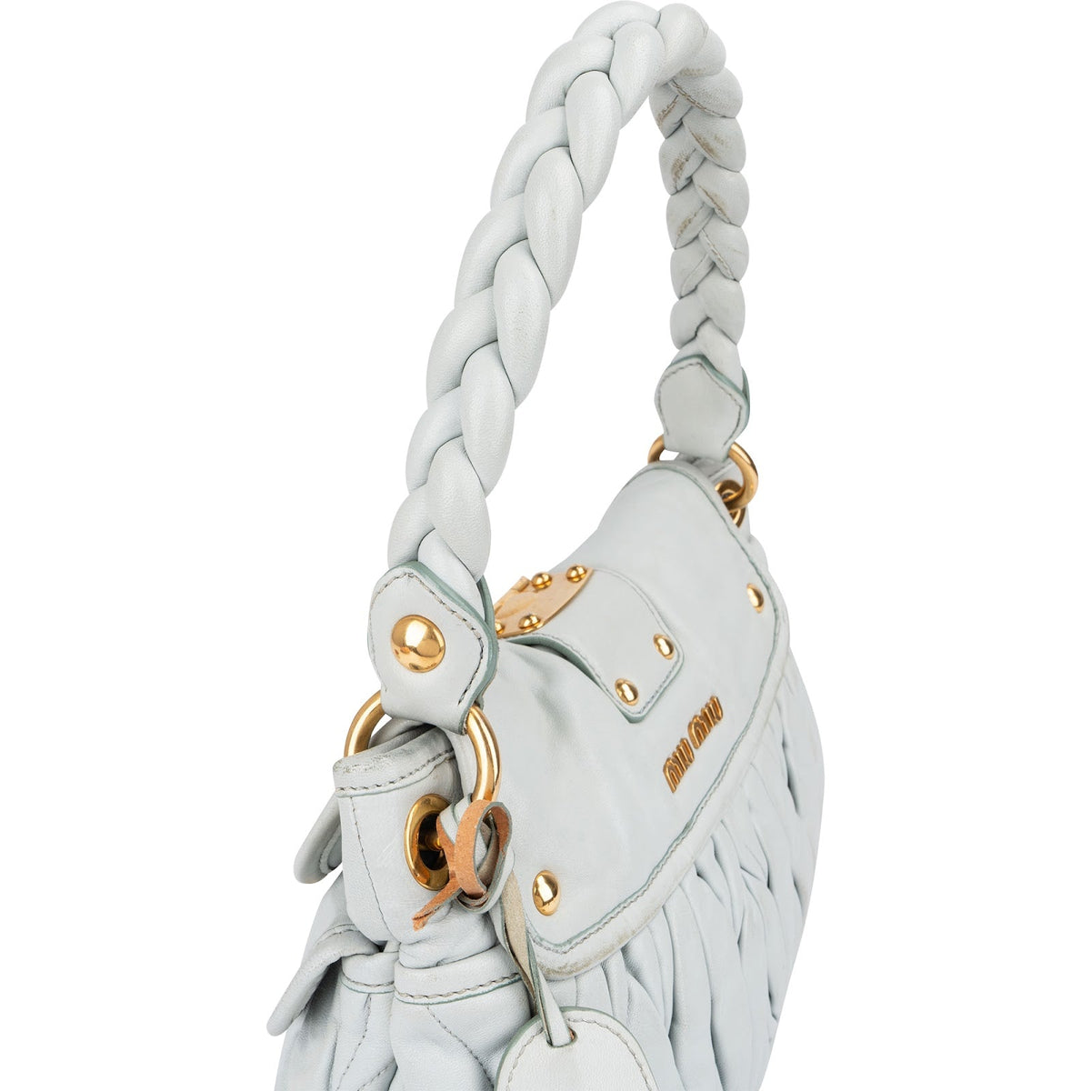 Miu Miu Coffer Hobo aus Vitello-Lux-Leder – Ansicht 3