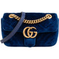 Gucci Velvet Matelassé GG Marmont Small Crossbody Bag