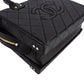 Chanel Quilted Lambskin CC Stitched Vanity Crossbody Handbag
