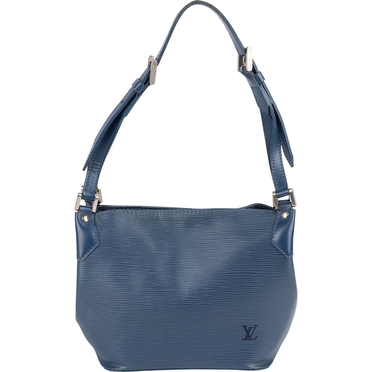 Louis Vuitton Mandara PM aus blauem Epi-Leder – Vorderansicht
