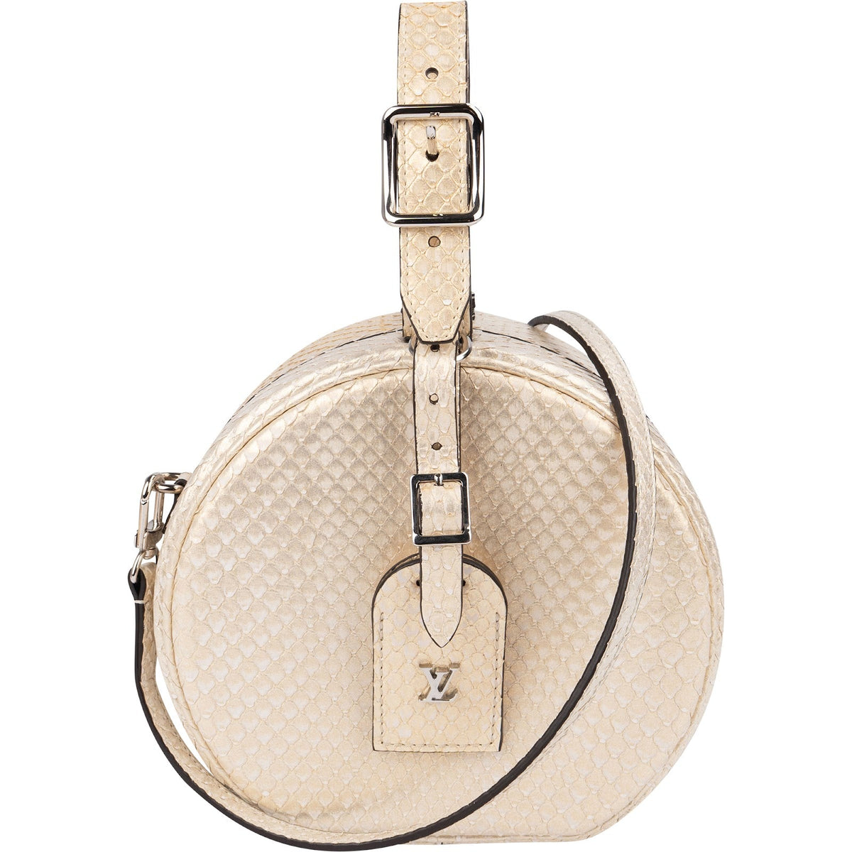 Louis Vuitton Python Leather Nano Boite Chapeau Crossbody Bag
