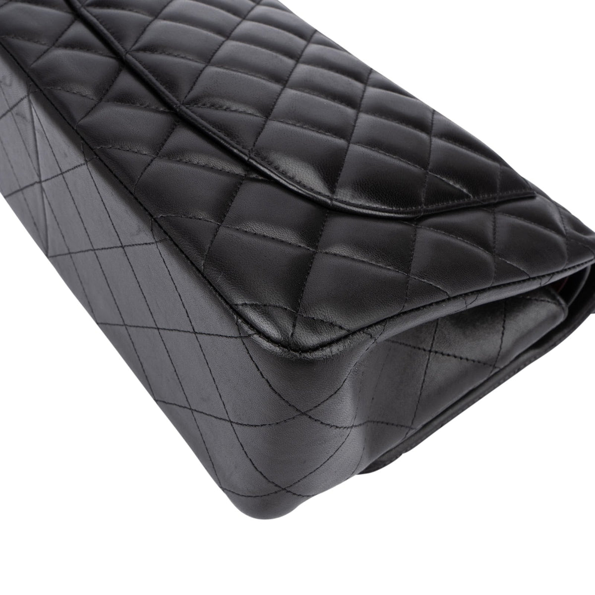Chanel Jumbo Double Flap aus gestepptem Lammleder – Ansicht 8