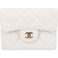 Chanel Quilted Caviar Leather Classic Coin Mini Wallet