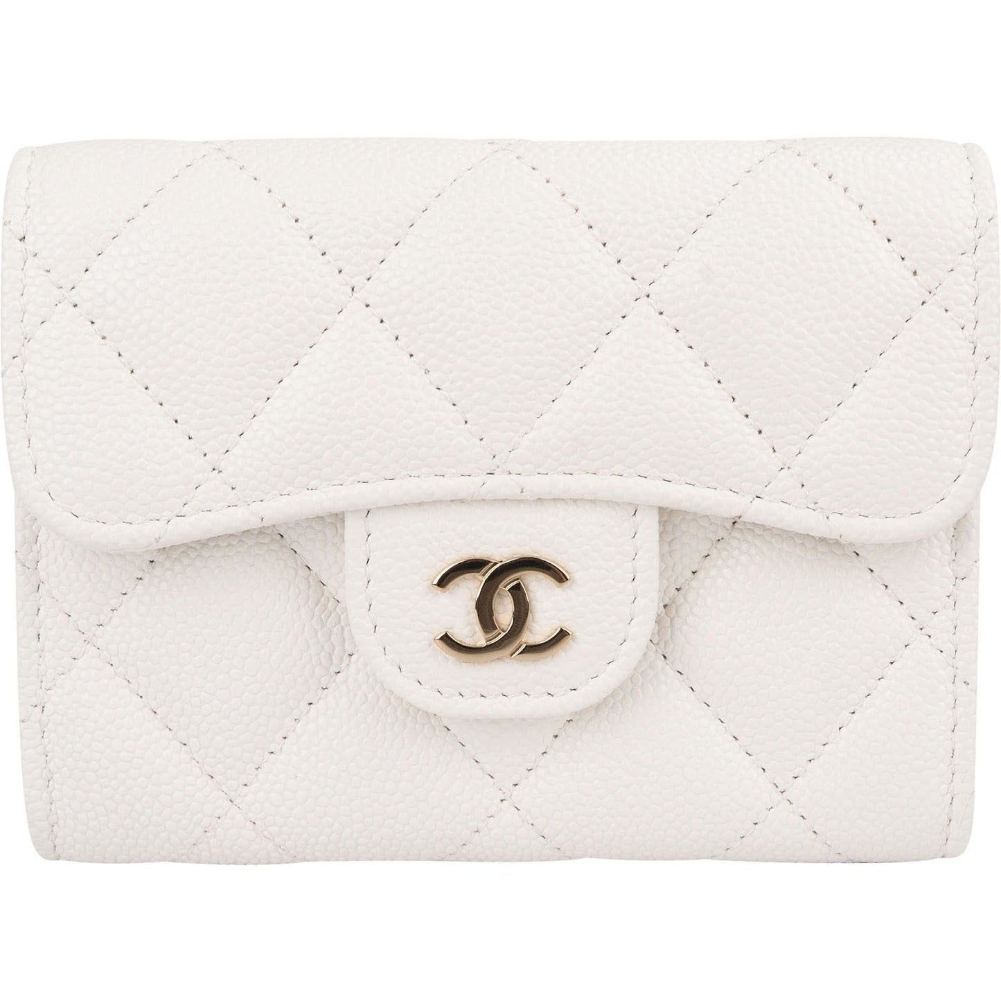 Chanel Quilted Caviar Leather Classic Coin Mini Wallet