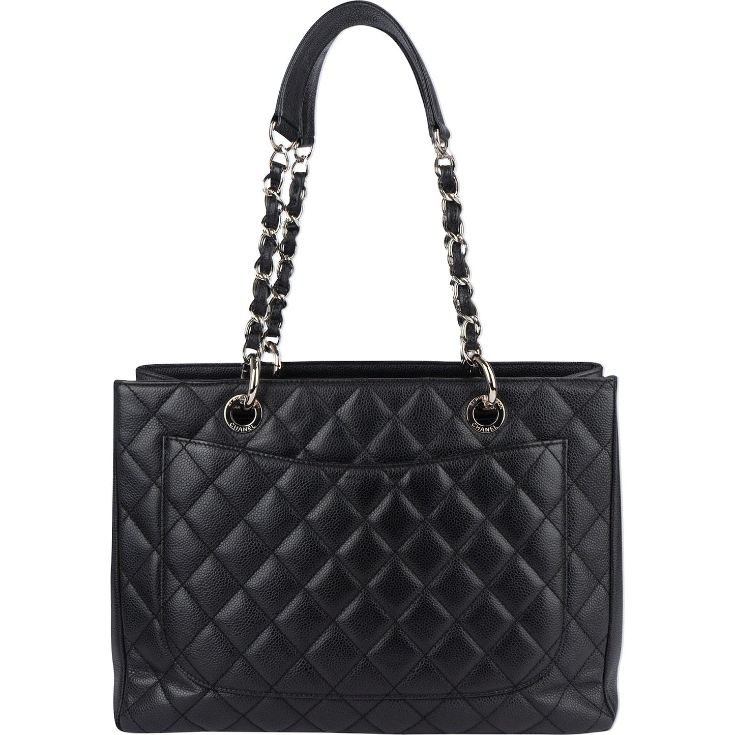 Chanel Quilted Caviar Leather Grand Shopping CC Handbag