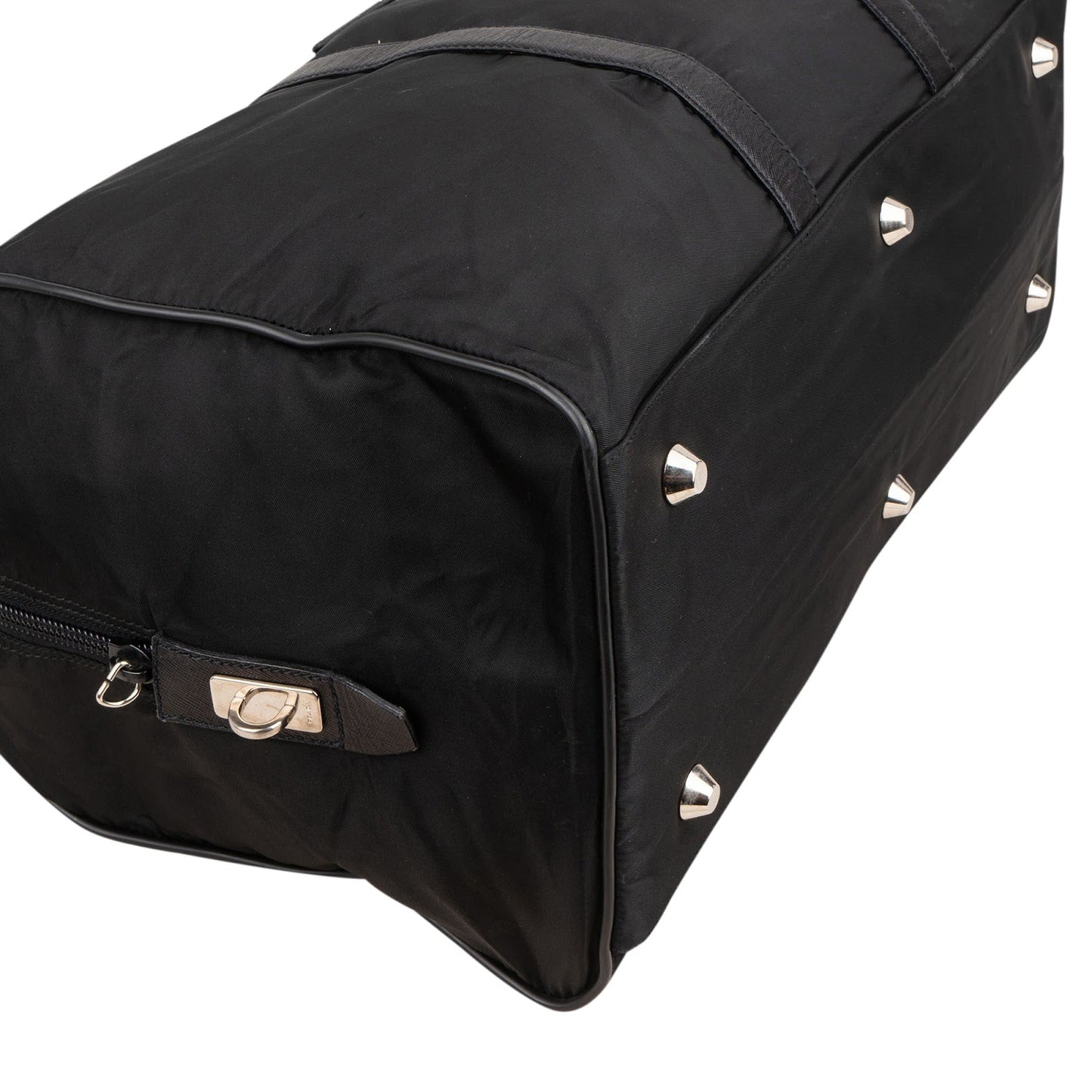 Prada Nylon Triangle Duffle Weekender 50 Travel Bag