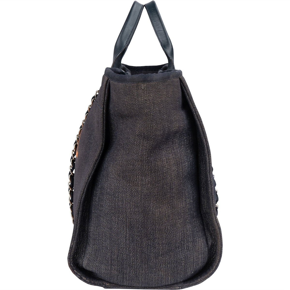Chanel Denim Deauville Tote Shoulder Bag