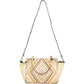Valentino Leather Rockstud Striped Tote Shoulder Bag