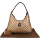 Gucci Monogram Crystal GG Abbey D-Ring Hobo Shoulder Bag