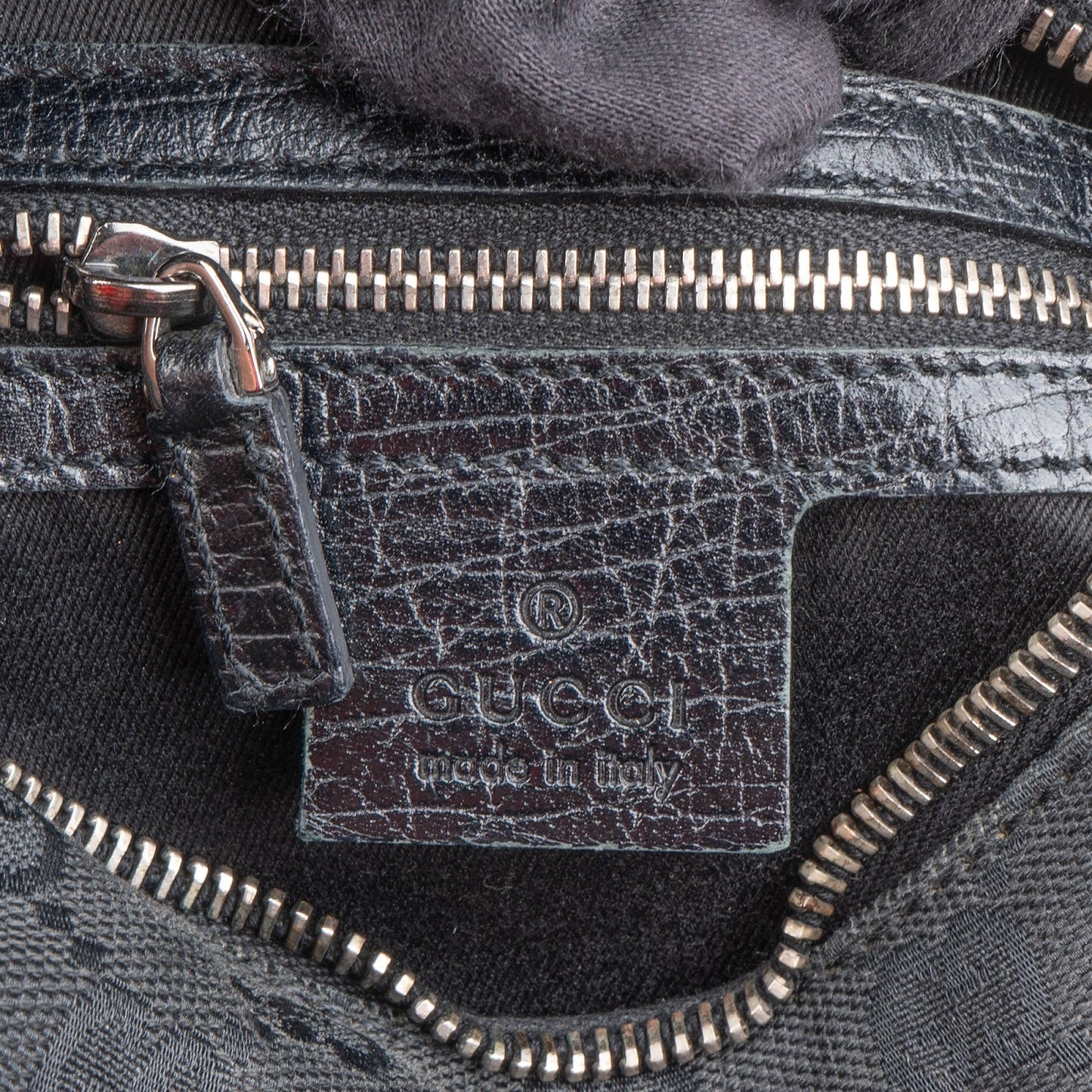 Gucci Monogram GG Canvas Horse Bit Hobo Handbag