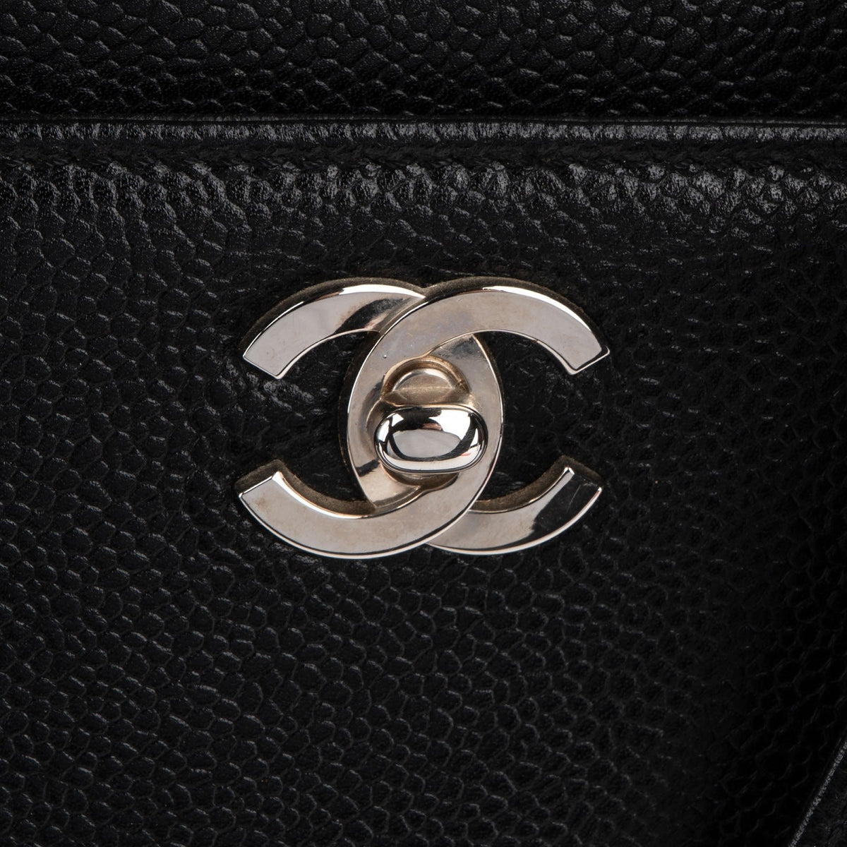 Chanel Caviar Leather Coco Mark Tote Shoulder Bag