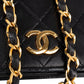 Chanel Quilted Lambskin 24K Gold Single Flap Shoulder Bag