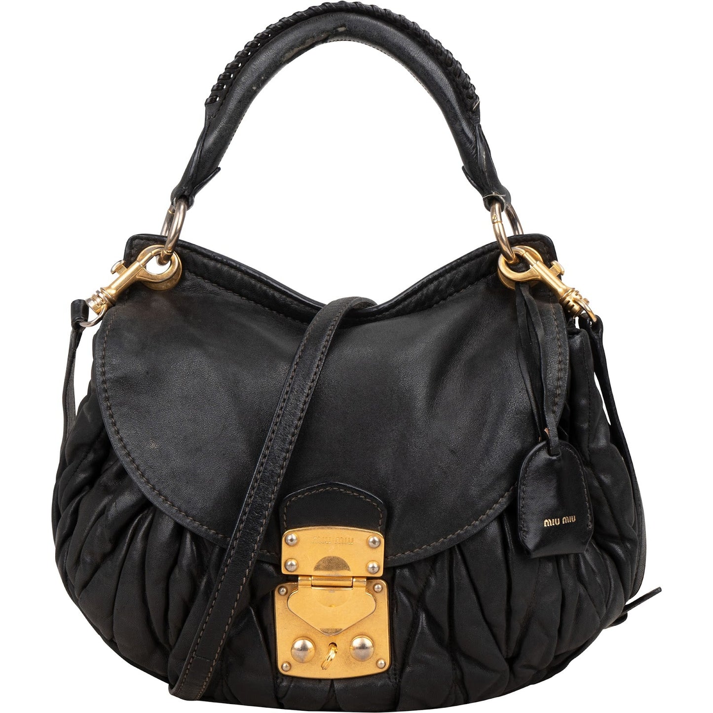 Miu Miu Matelassé Nappa Leather Handbag