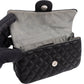 Chanel Noir Quilted Lambskin Palladium Uniform Belt Bag