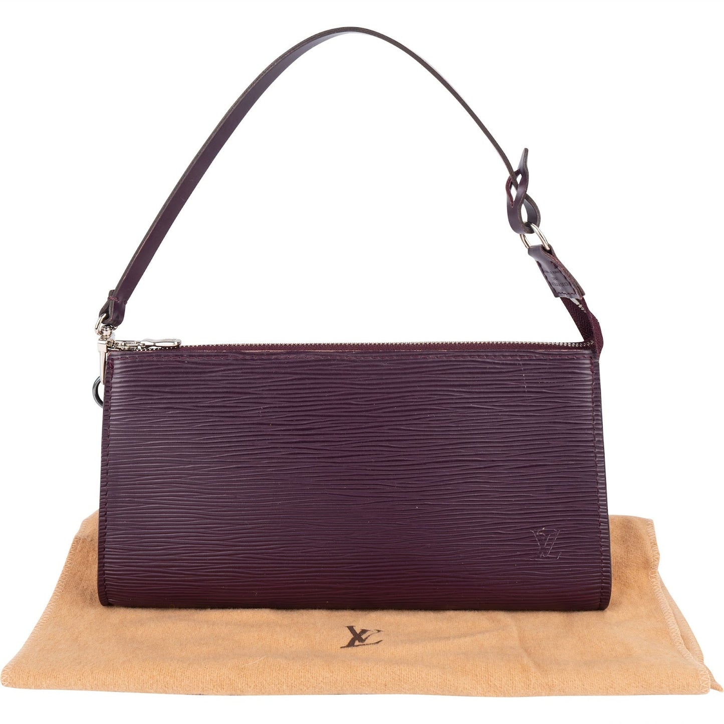 Louis Vuitton Purple Epi Leather Pochette Accessoires Handbag