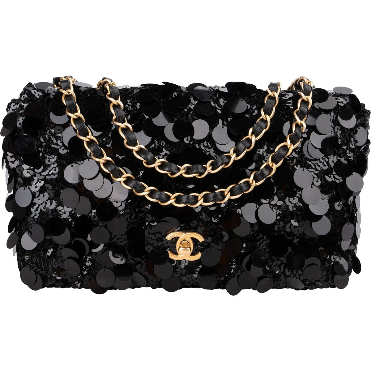 Chanel Limited Sequin Classic Medium Single Flap Crossbody Bag
