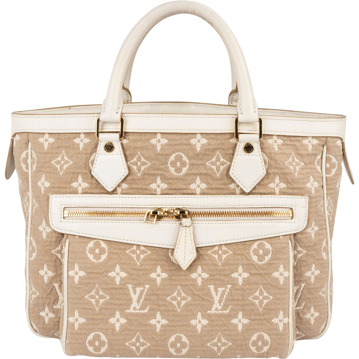 Louis Vuitton Monogram Denim Sabbia Cabas MM Handbag