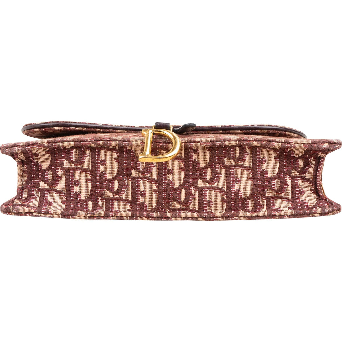 Christian Dior Trotter Monogram Canvas Saddle Wallet On Chain Crossbody Bag