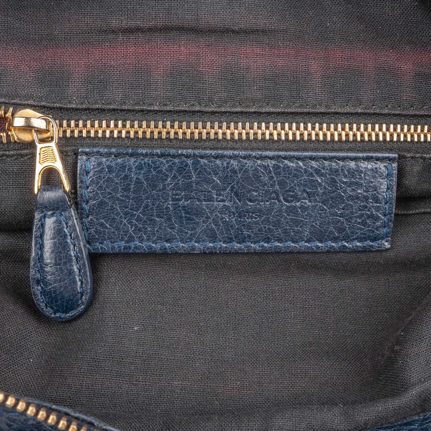 Balenciaga Blue Leather City Handbag