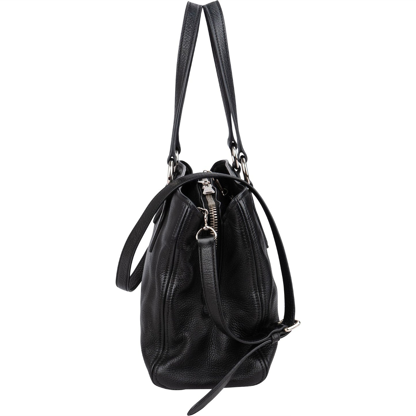 Miu Miu Grained Leather Vitello Daino Tote Shoulder Bag
