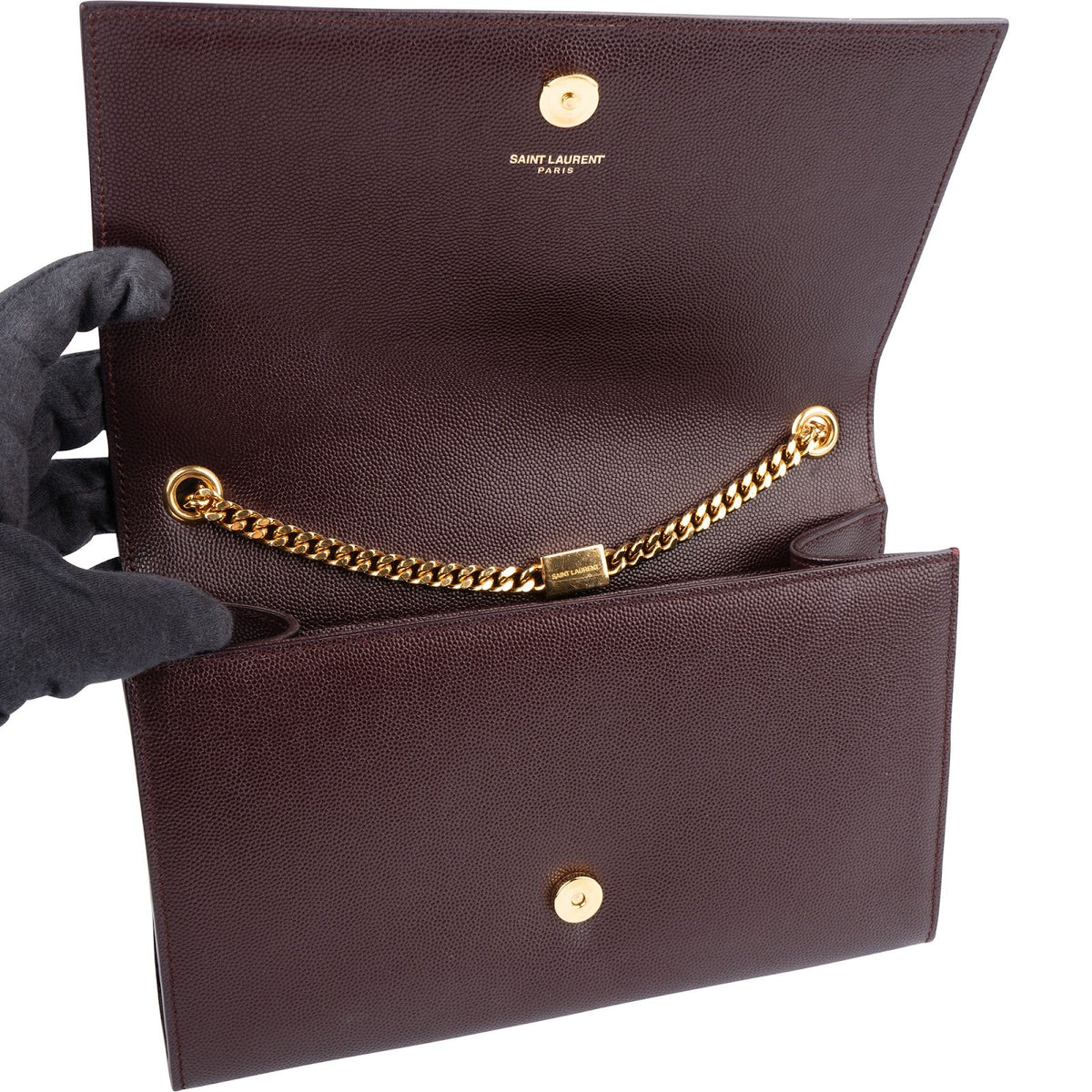 Saint Laurent Grain De Poudre Kate Chain Crossbody Bag