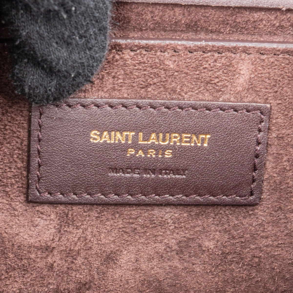 Saint Laurent Leather Heart Print Kate Crossbody Bag