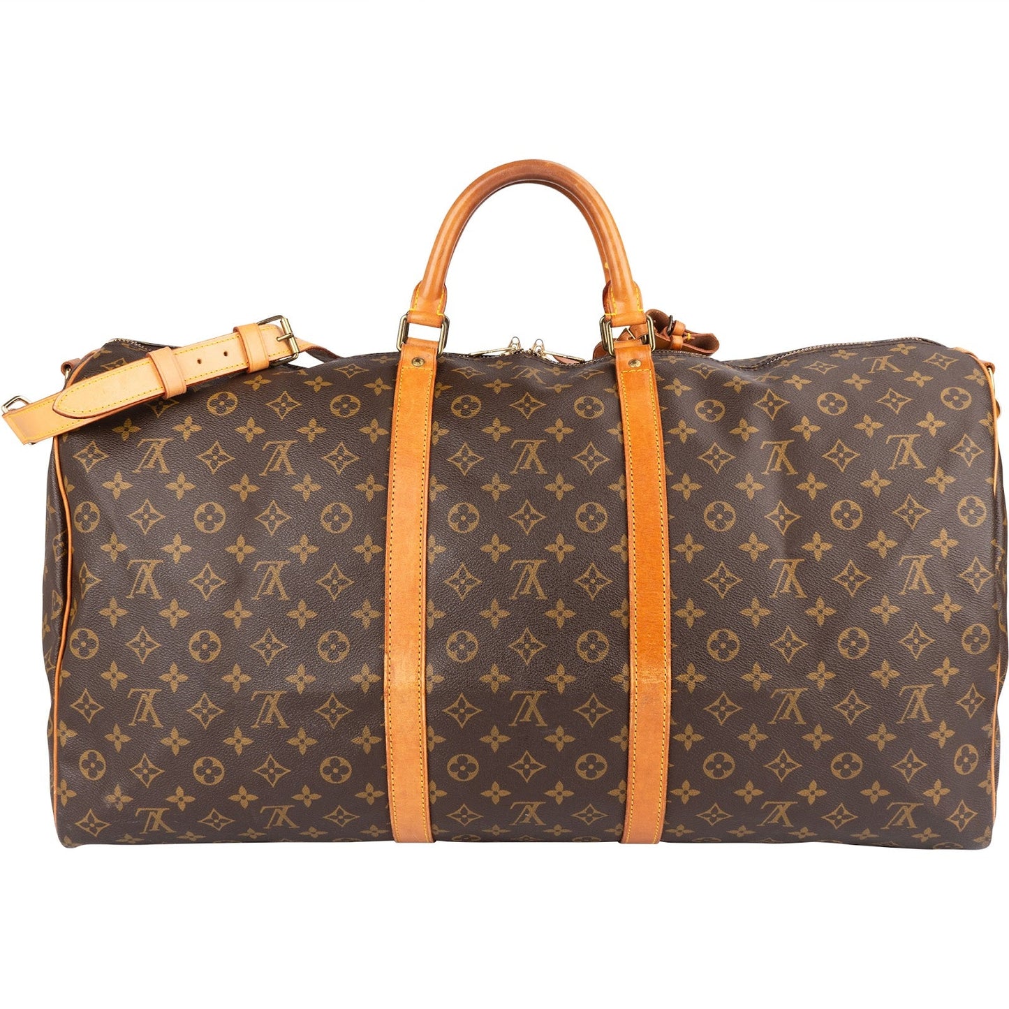 Louis Vuitton Monogram Canvas Keepall 60 Bandoulière Travel Bag