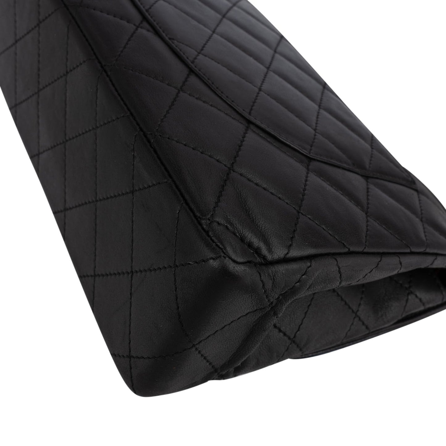 Chanel Quilted Lambskin Bicolor Double Flap Shoulder Bag