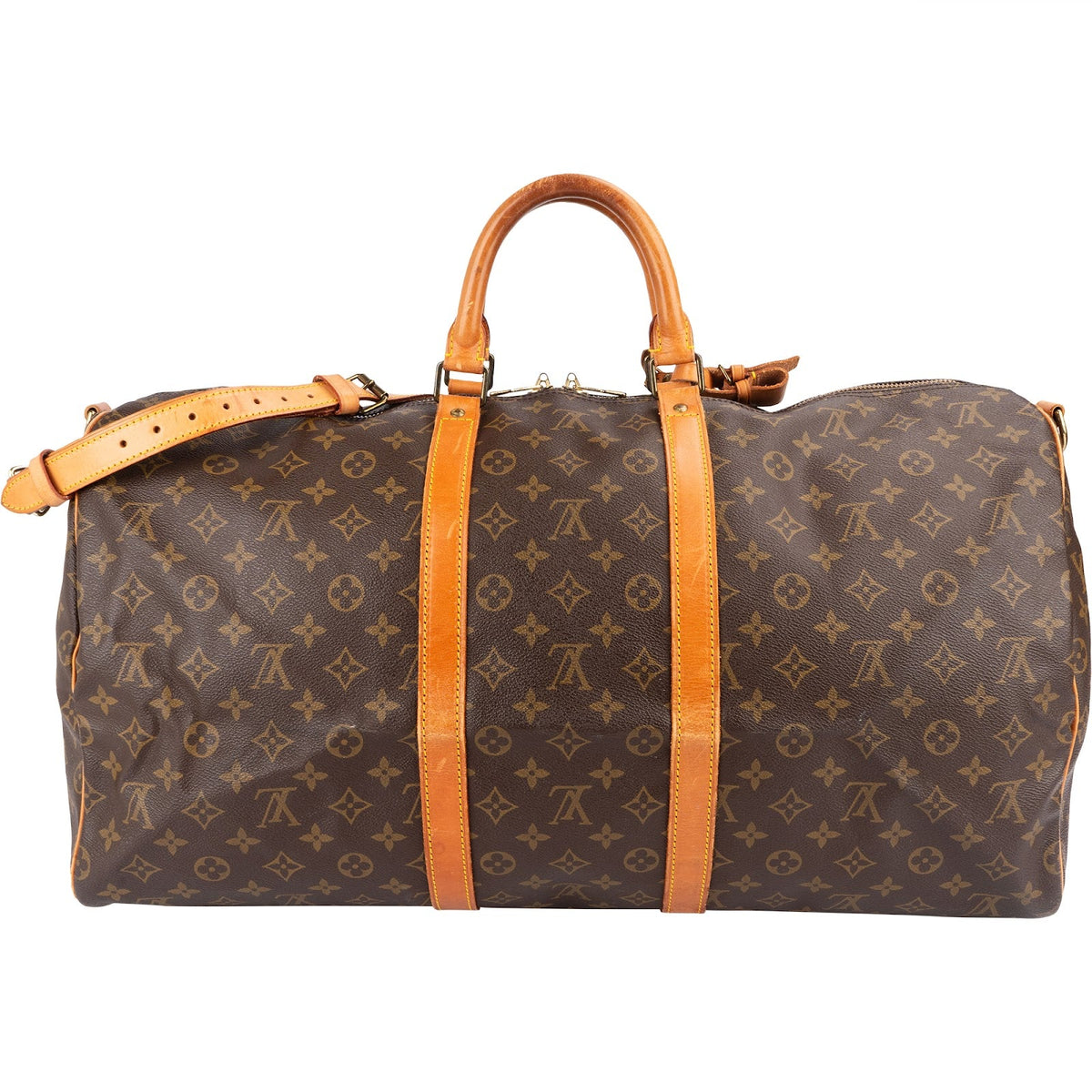 Louis Vuitton Monogram Canvas Keepall 55 Bandoulière Travel Bag