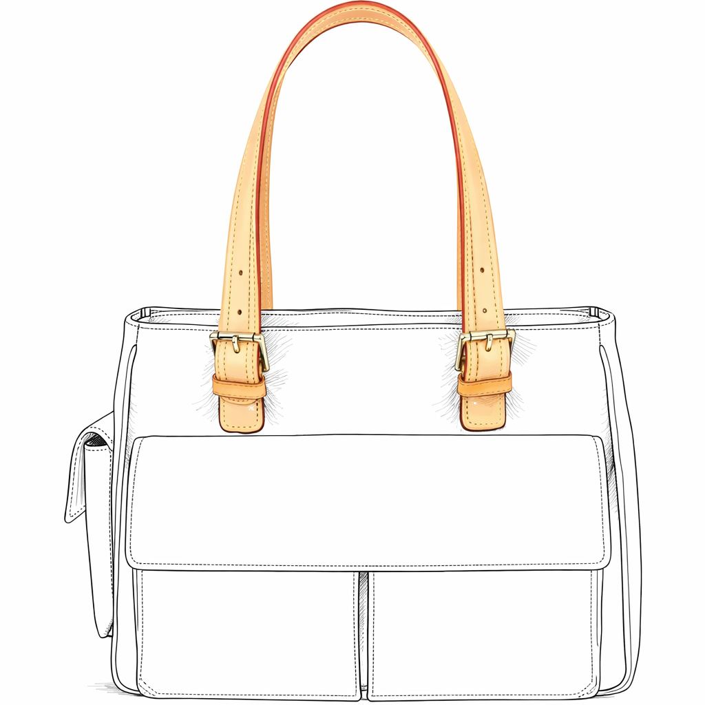 Vachetta Schulterriemen (Mittelbreit / One Size) - Multipli Cité Shoulder Bag
