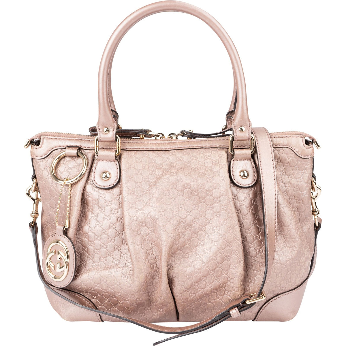 Gucci Sukey Satchel aus Microguccissima-Leder – Vorderansicht