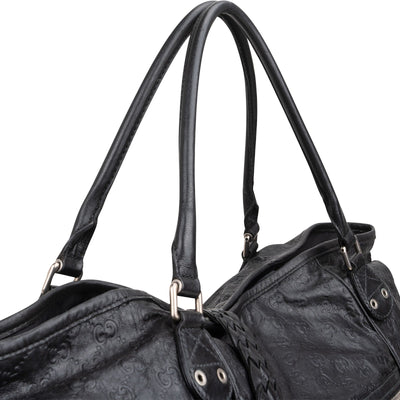 Gucci Guccissima Leather Crest Duffle Travel 60 Shoulder Bag