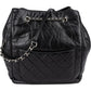Chanel Quilted Calfskin CC Chain Drawstring Bucket Shoulder Bag