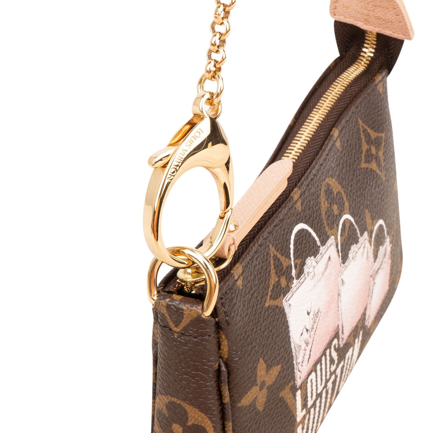Louis Vuitton Monogram Canvas Ilustre 1 Rue Scribe Paris Mini Pochette Accessoires Handbag