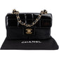 Chanel Patent Leather Chocolate Bar 24K Gold Single Flap Crossbody Bag