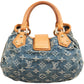 Louis Vuitton Monogram Denim Pleaty Handbag